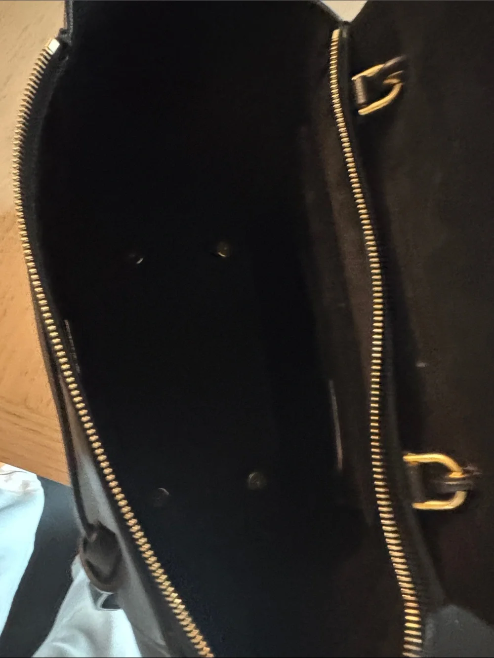 Celine Black Leather Structured Top-Handle Satchel- never used